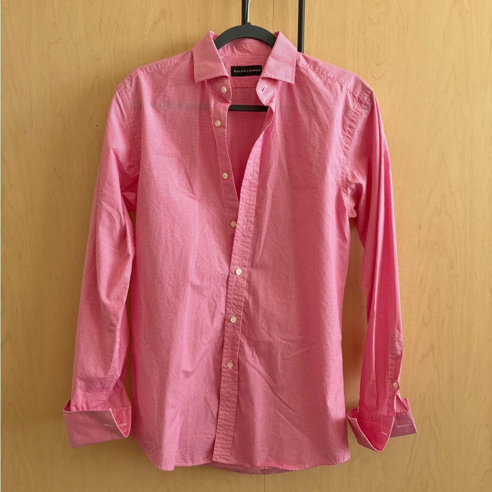 Ralph Lauren Men's Vibrant Pink Casual Shirt
